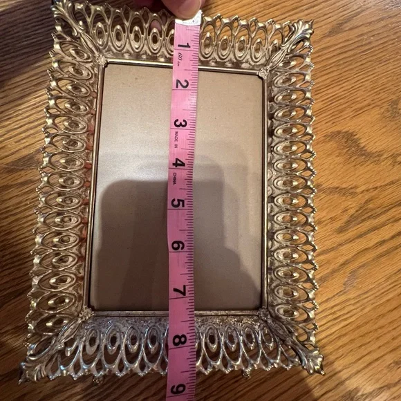 Vintage Goldtone Metal Photo Frame Duo ๐ - Picture 10 of 16